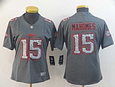 Women Nike Chiefs 15 Patrick Mahomes Gray Camo Vapor Untouchable Limited Jersey,baseball caps,new era cap wholesale,wholesale hats